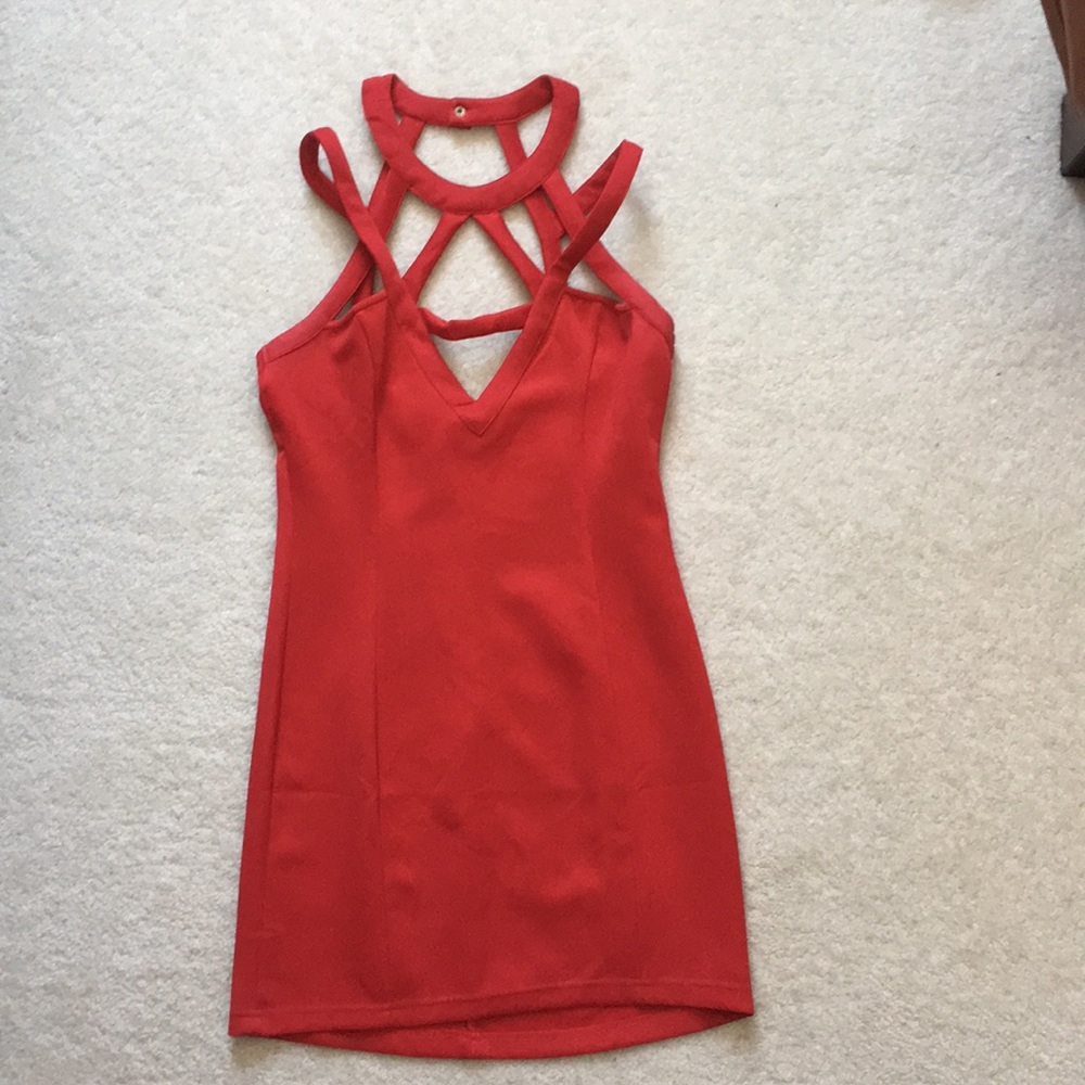 Red Tobi mini dress